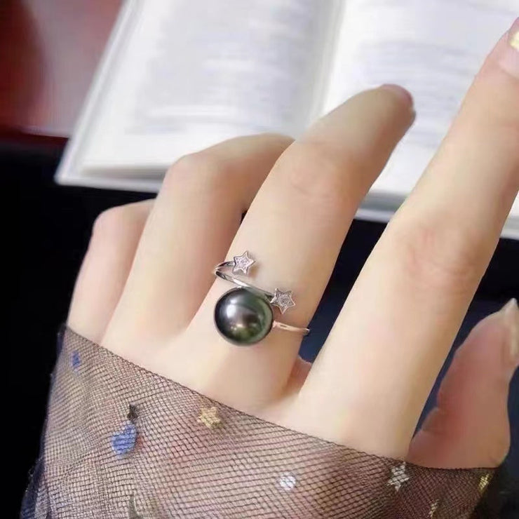 【Sterling Silver】-Star Ring holder without pearl