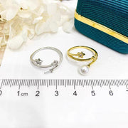 【Sterling Silver】-Star Ring holder without pearl