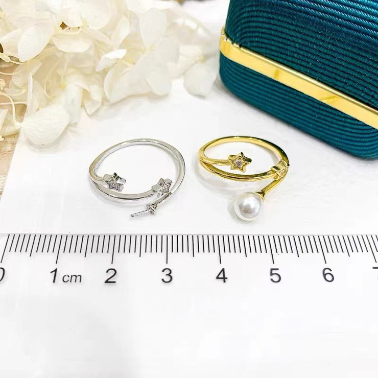 【Collection 3】Silver Pendant and Ring (without Pearl, without Chain)