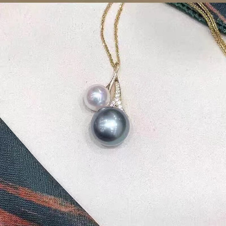 【Sterling Silver】-Cherry Pendant holder without pearl