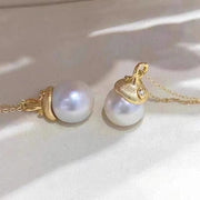 【Sterling Silver】- Pumkin Pendant Holder without pearl