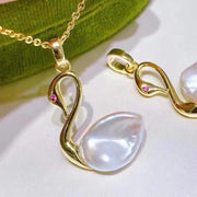 【Collection 2】Silver Pendant and Ring (without Pearl, without Chain)