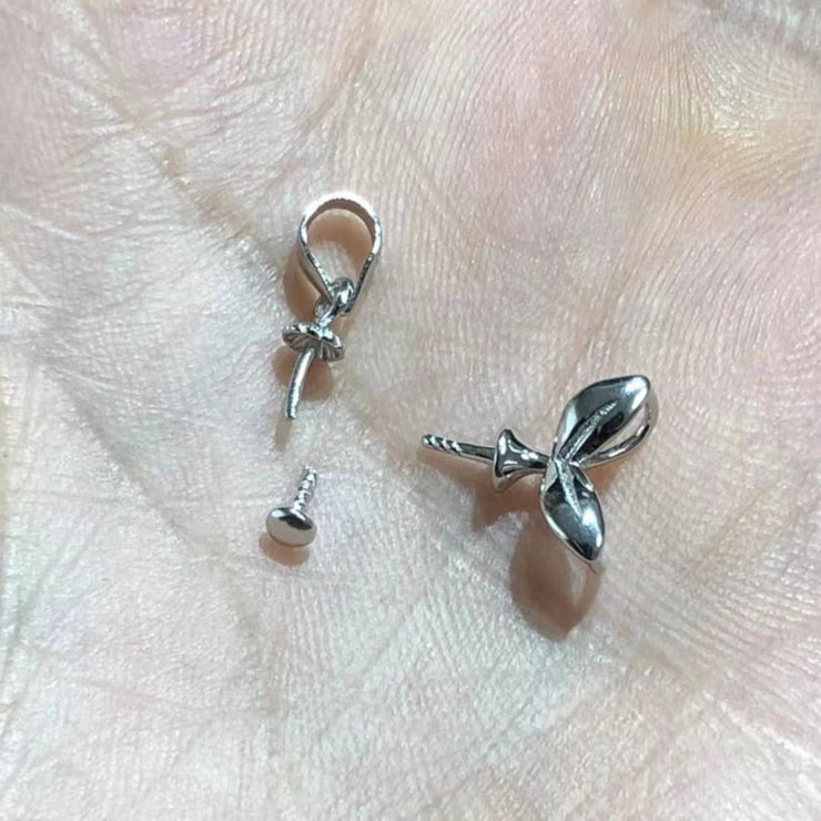 【Sterling Silver】setting-Swan&Goldfish Pendant（without Pearl without chain）