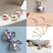 【Sterling Silver】setting-Swan&Goldfish Pendant（without Pearl without chain）