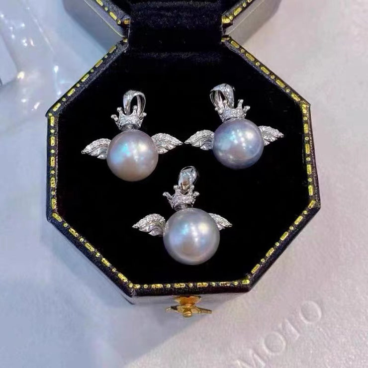 【Collection 2】Silver Pendant and Ring (without Pearl, without Chain)