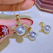 【Collection 2】Silver Pendant and Ring (without Pearl, without Chain)