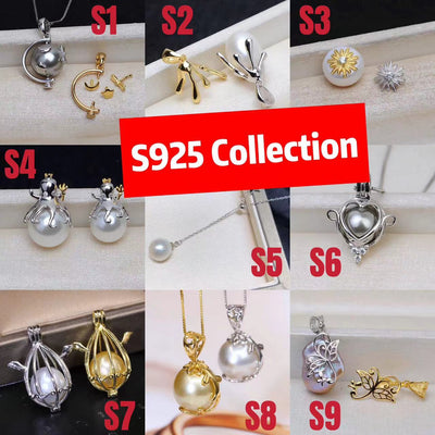 【S925 Silver Collection】Necklace Pendant Accessories (without Chain or Pearl)