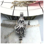 【Cage Collection】Silver-Color Alloy Pearl Cage (without Pearl or Chain)
