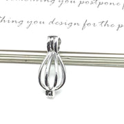 【Cage Collection】Silver-Color Alloy Pearl Cage (without Pearl or Chain)
