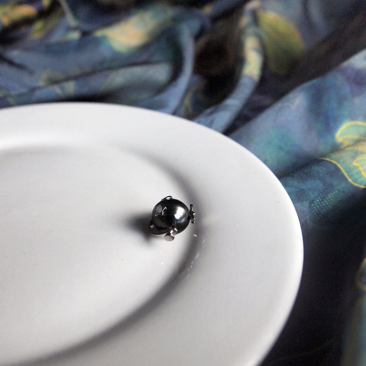 【Sterling Silver】setting-Earth pendant without pearl