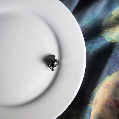 【Sterling Silver】setting-Earth pendant without pearl