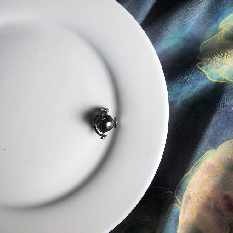 【Sterling Silver】setting-Earth pendant without pearl