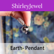 【Sterling Silver】setting-Earth pendant without pearl